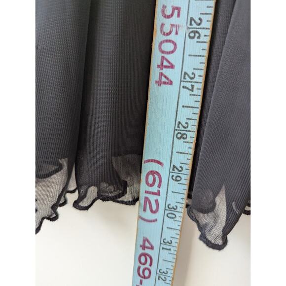 Speechless Black Midi Dress Pink bow Sheer lined Semi formal HOCO Coquette girl - Picture 5 of 7